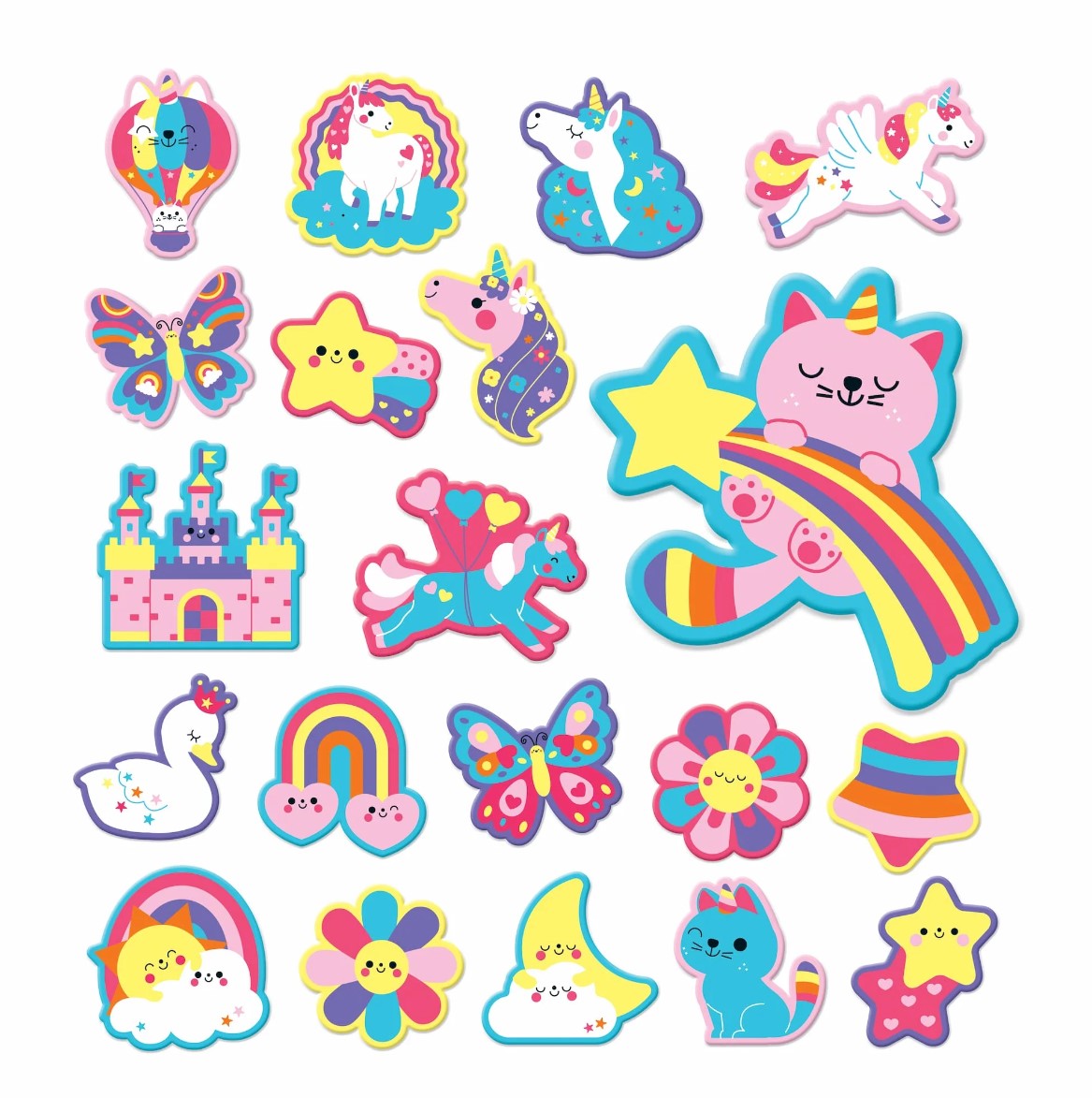 Unicorn Dreams - Stickable Foam Bath Shapes