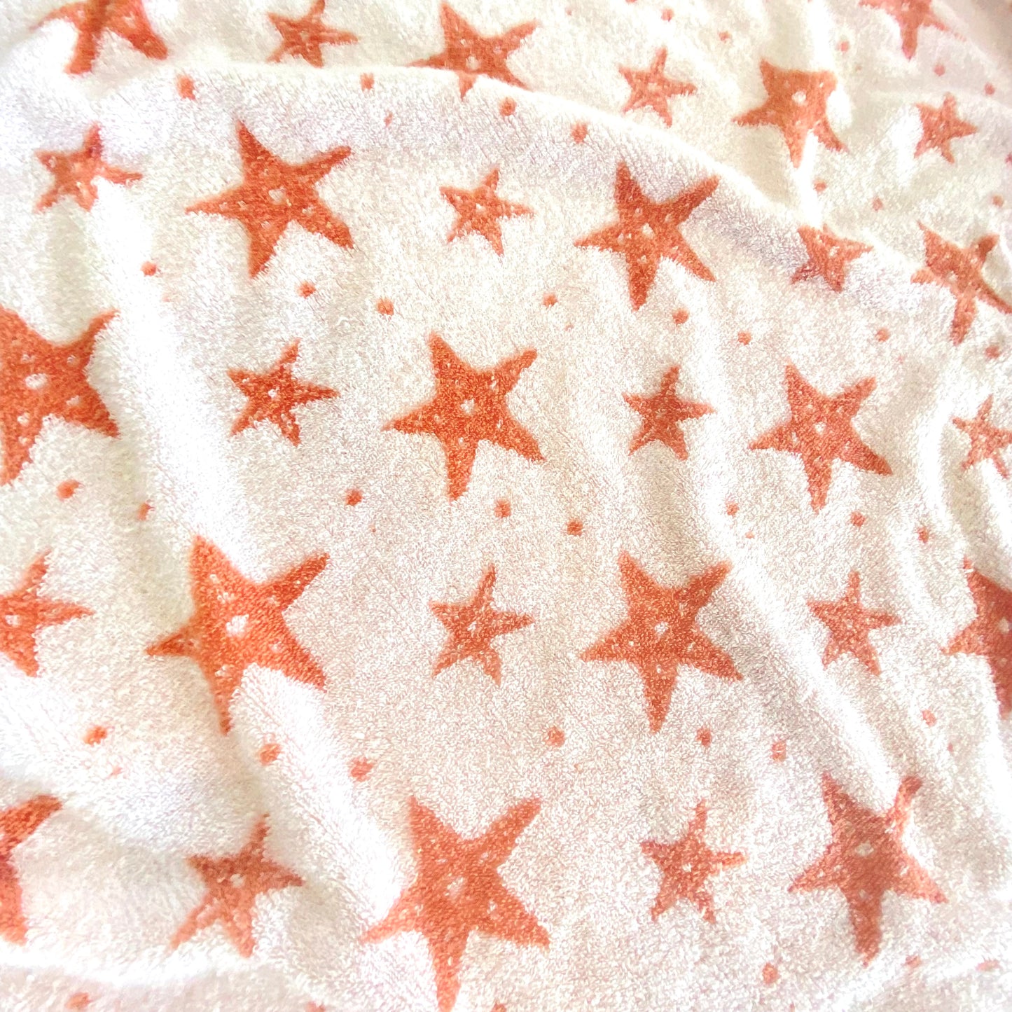 Baby Hooded Towel - Coral Starfish