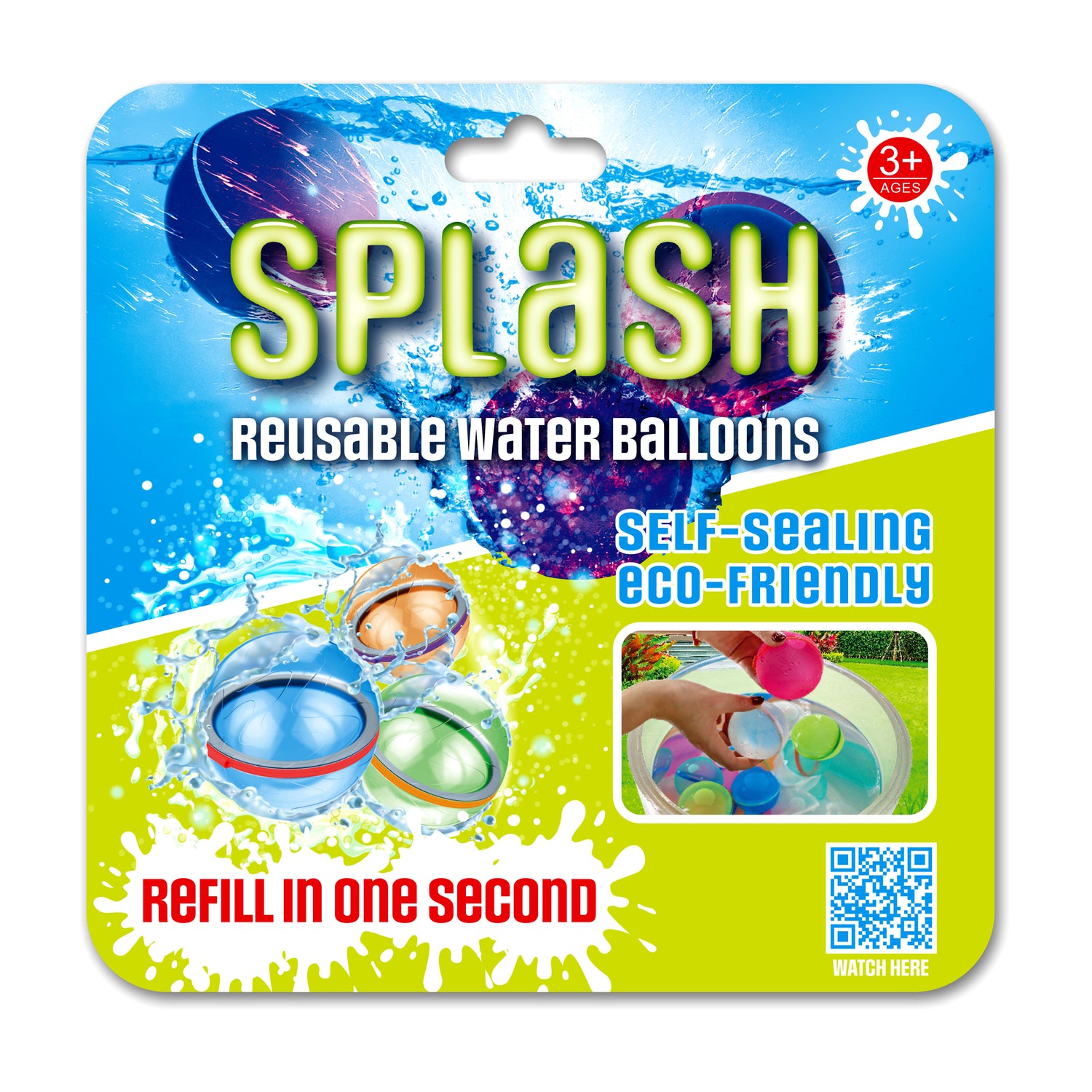 Splash Reusable Water Balloons - 6 pack