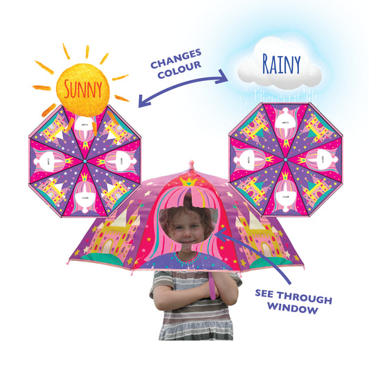 Princess (with peep window) - Colour Change Umbrella