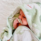 Baby Hooded Towel - Sage Cacti