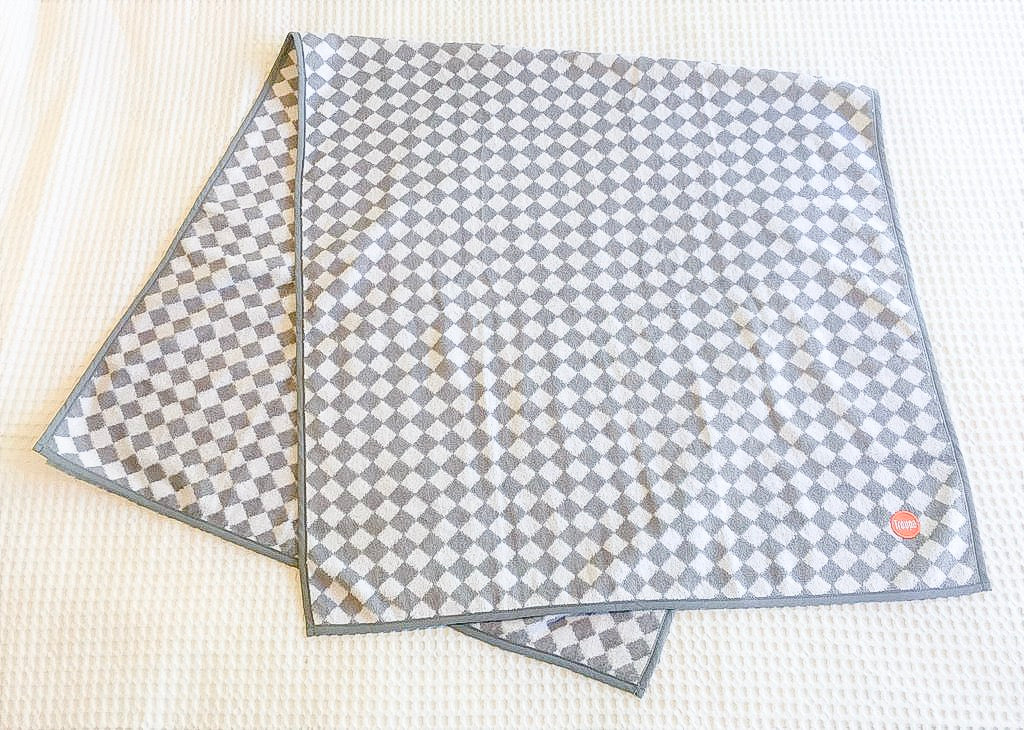 The Classic Towel - Grey Checkerboard