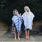 Kids Hooded Poncho - Rugby Stripe