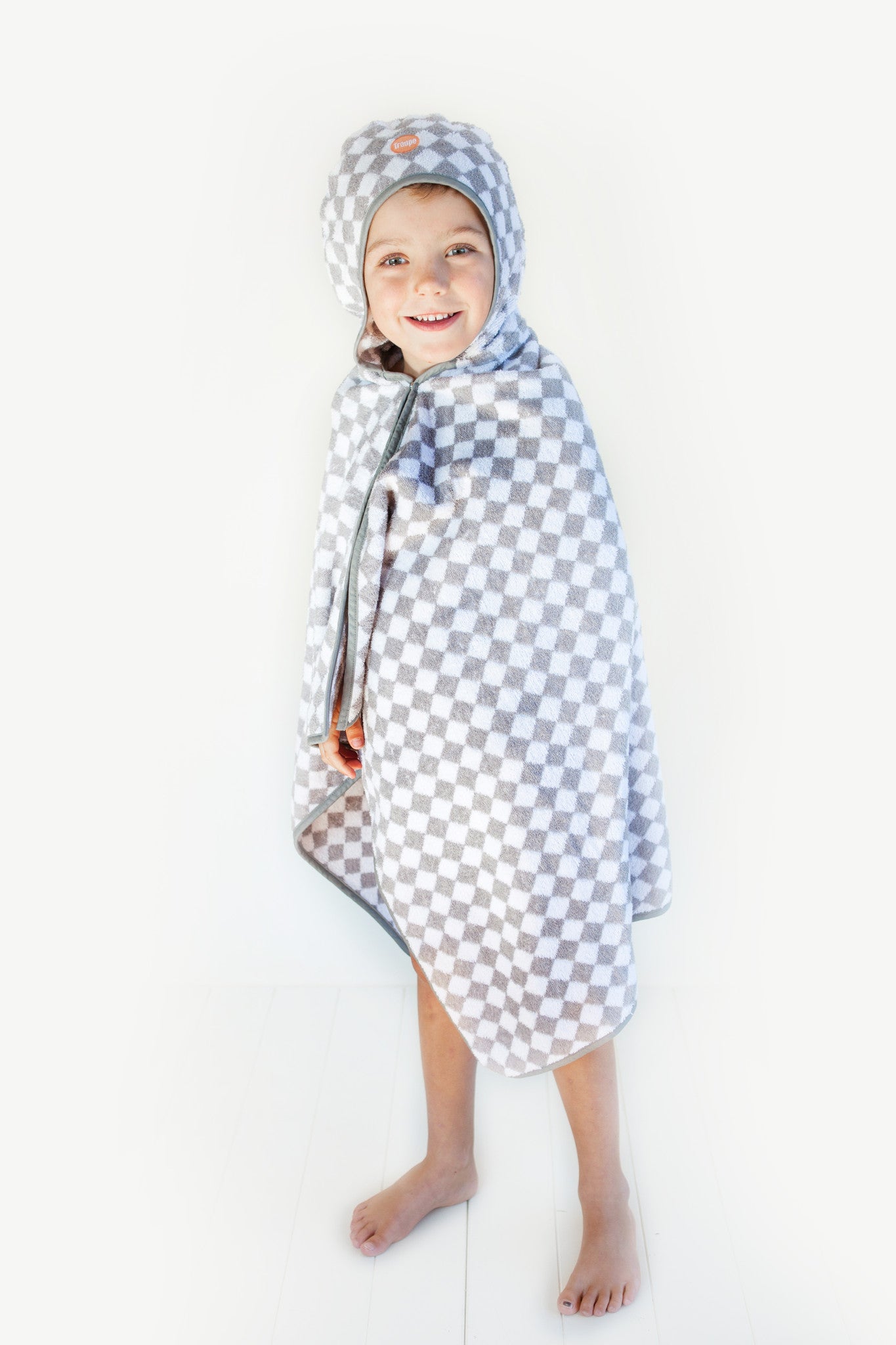 Troupe Kids Hooded Towel - Checkerboard