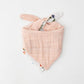 Reversible Muslin Bandana Bib - Watercolour Roses