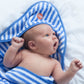 Baby Hooded Towel - Blue Stripe