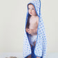 Baby Hooded Towel - Blue Dot